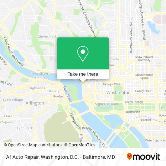 Af Auto Repair map