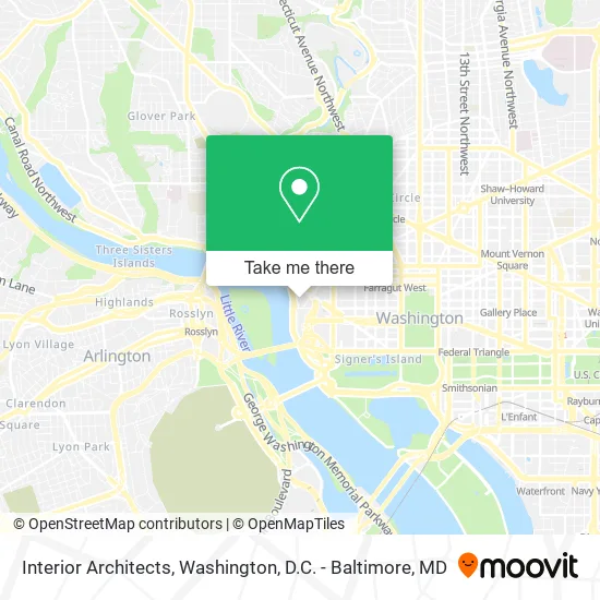 Interior Architects map