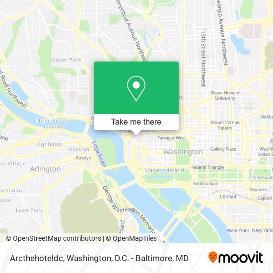 Mapa de Arcthehoteldc