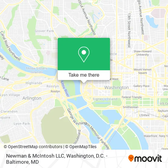 Mapa de Newman & McIntosh LLC
