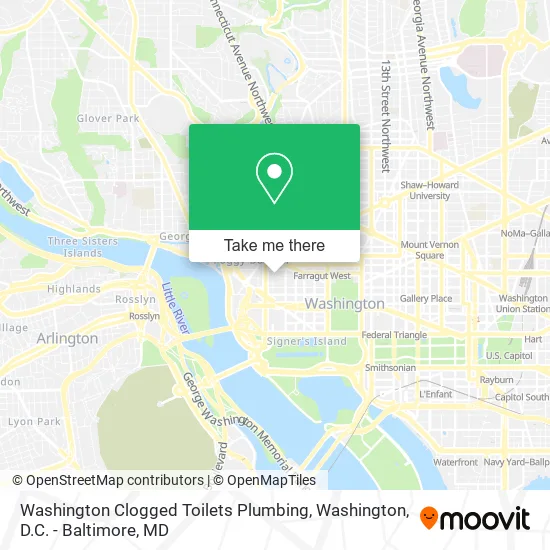 Washington Clogged Toilets Plumbing map