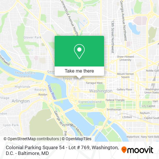 Colonial Parking Square 54 - Lot # 769 map