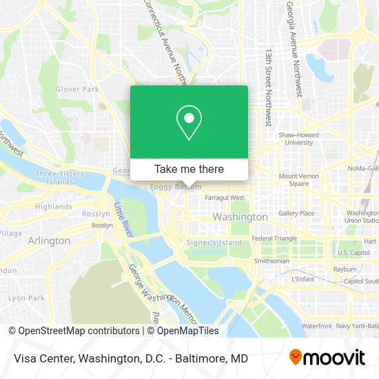 Visa Center map