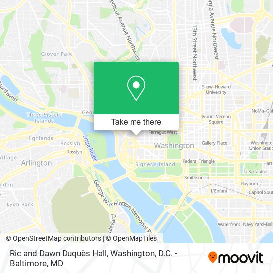 Ric and Dawn Duquès Hall map