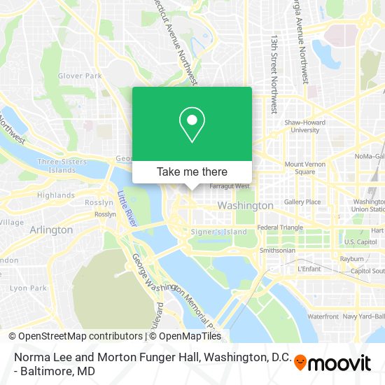 Norma Lee and Morton Funger Hall map