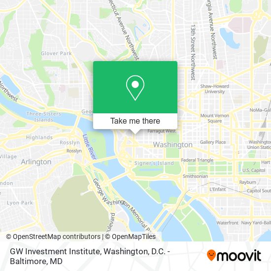 GW Investment Institute map