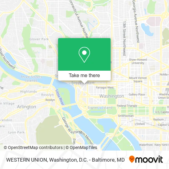 Mapa de WESTERN UNION