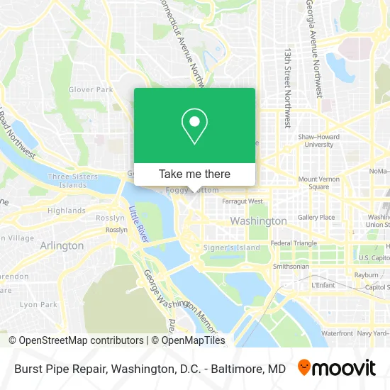 Burst Pipe Repair map