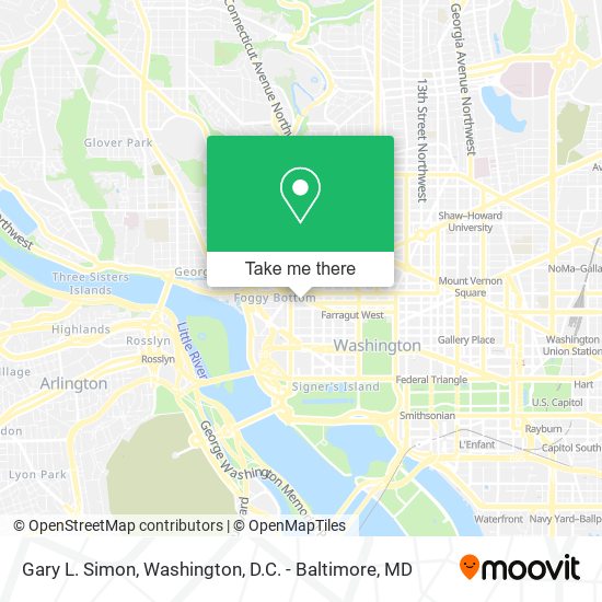 Mapa de Gary L. Simon