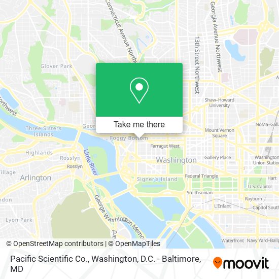 Pacific Scientific Co. map
