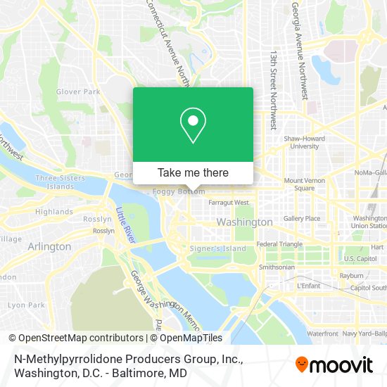 N-Methylpyrrolidone Producers Group, Inc. map