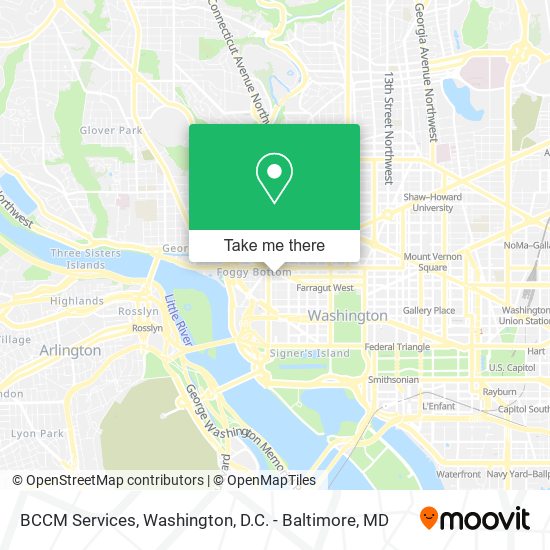 BCCM Services map