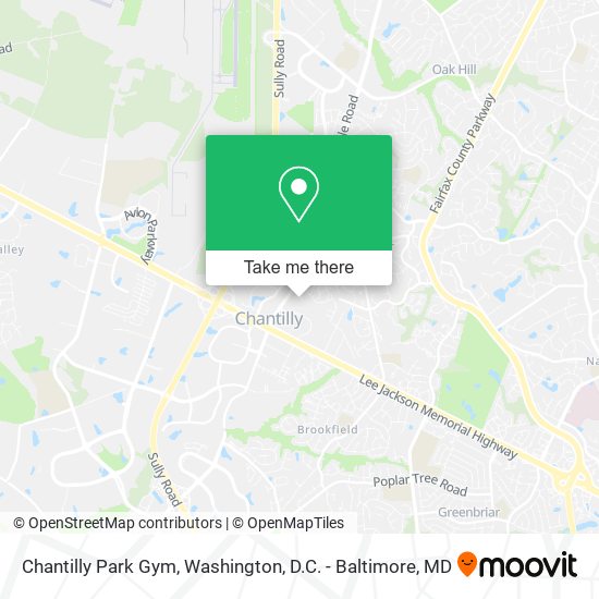 Mapa de Chantilly Park Gym