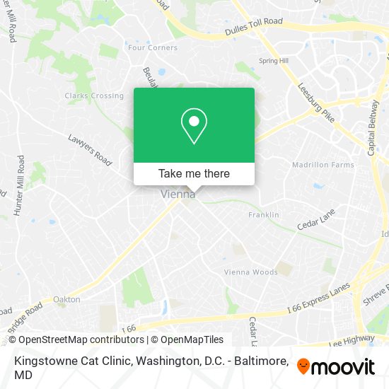 Kingstowne Cat Clinic map