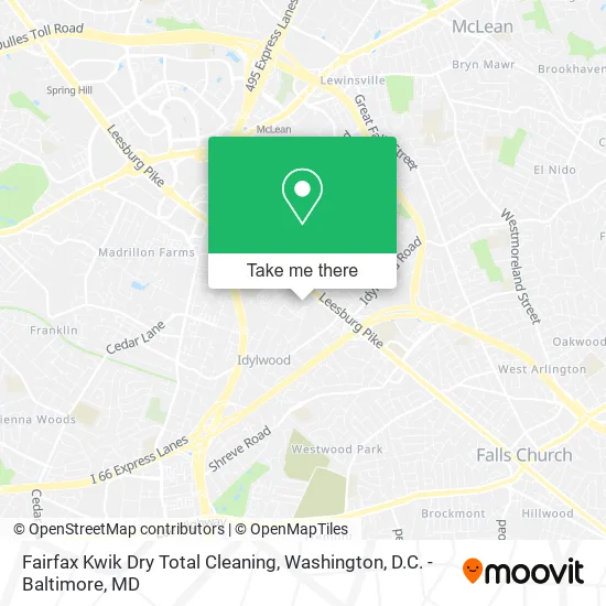 Fairfax Kwik Dry Total Cleaning map