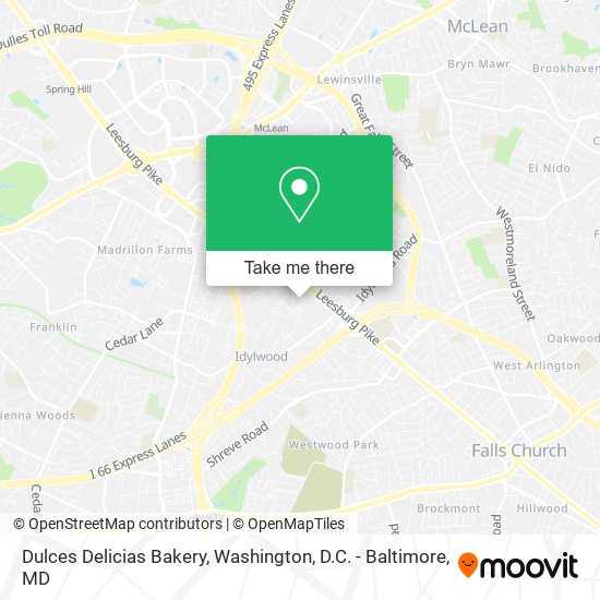 Mapa de Dulces Delicias Bakery
