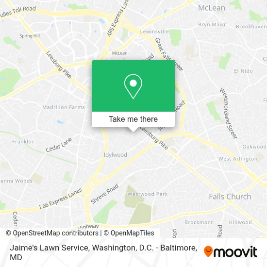 Jaime's Lawn Service map