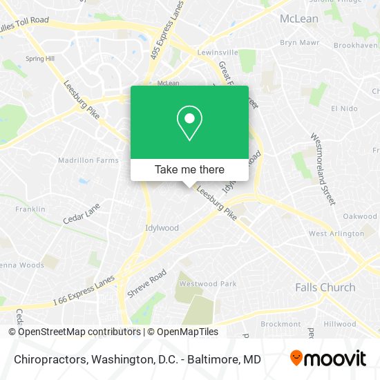 Chiropractors map