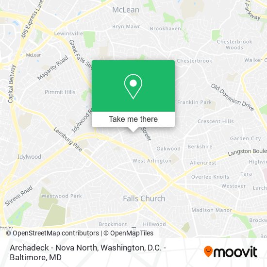 Mapa de Archadeck - Nova North