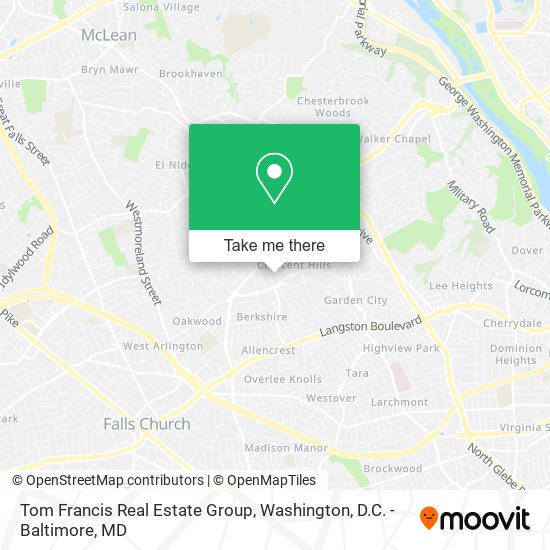 Tom Francis Real Estate Group map