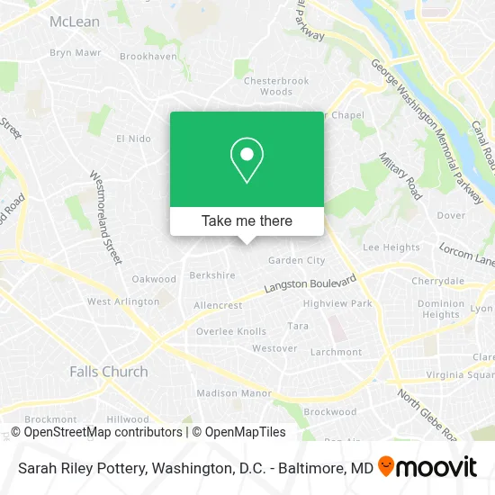 Sarah Riley Pottery map