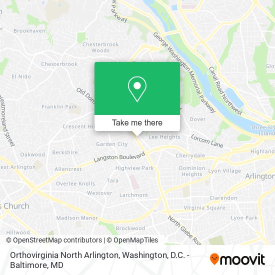 Mapa de Orthovirginia North Arlington