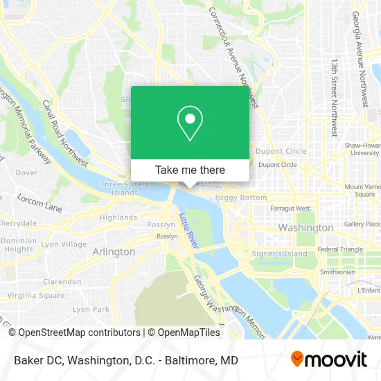 Baker DC map