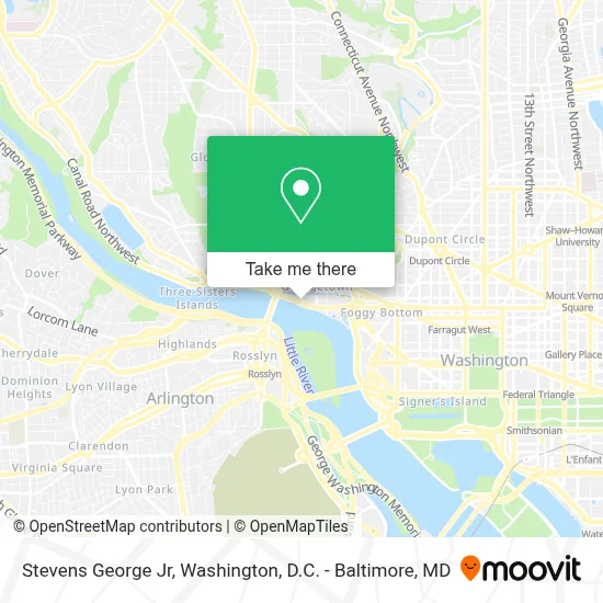 Stevens George Jr map