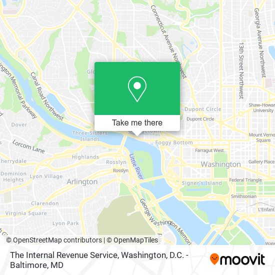 The Internal Revenue Service map