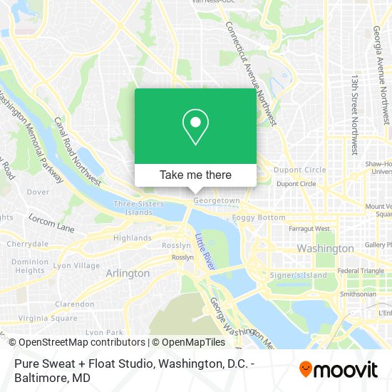Mapa de Pure Sweat + Float Studio