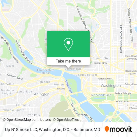 Up N' Smoke LLC map