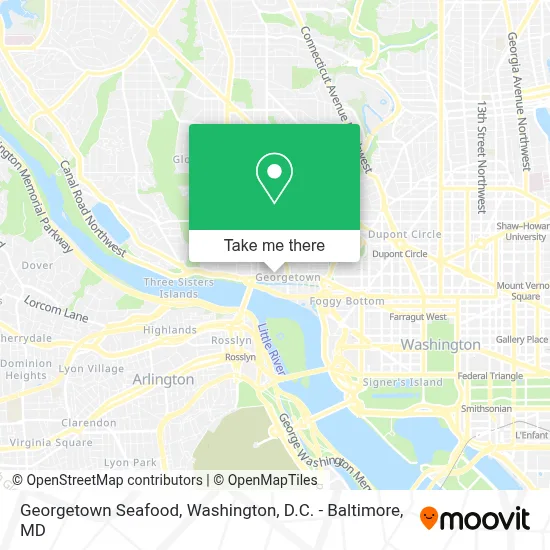 Georgetown Seafood map
