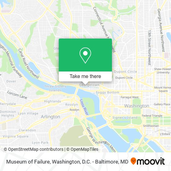 Mapa de Museum of Failure