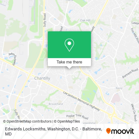 Edwards Locksmiths map