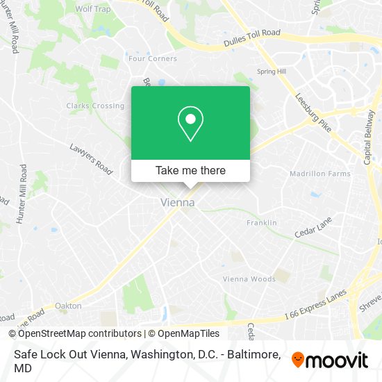 Safe Lock Out Vienna map