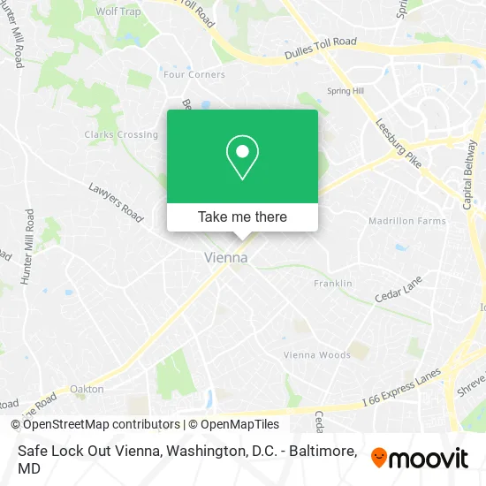 Mapa de Safe Lock Out Vienna