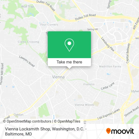 Vienna Locksmith Shop map