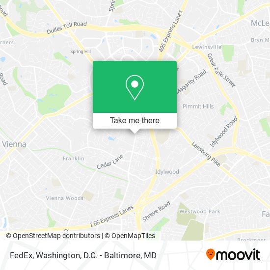 Mapa de FedEx