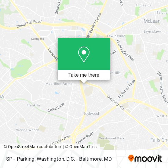 SP+ Parking map