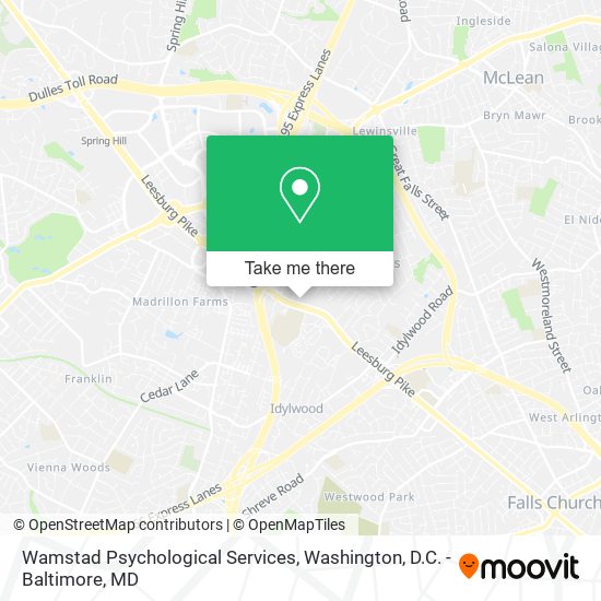 Wamstad Psychological Services map