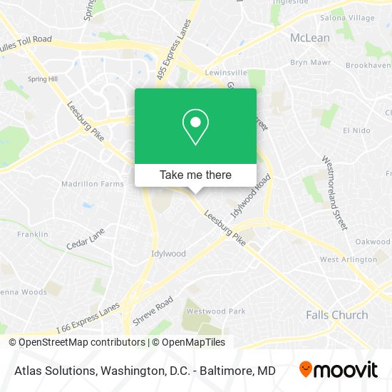 Mapa de Atlas Solutions
