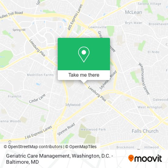 Geriatric Care Management map