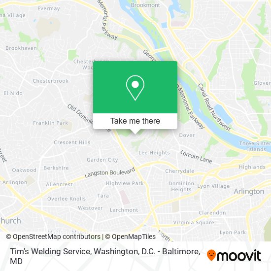Mapa de Tim's Welding Service