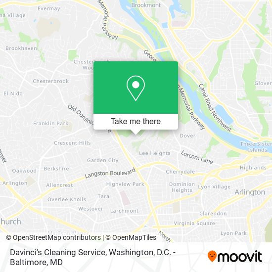 Mapa de Davinci's Cleaning Service