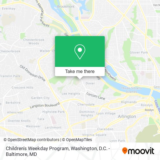 Children's Weekday Program map