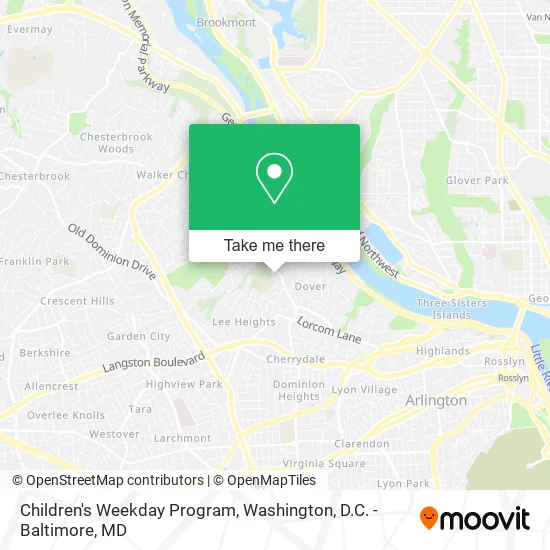 Children's Weekday Program map