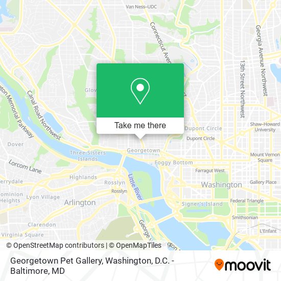 Georgetown Pet Gallery map