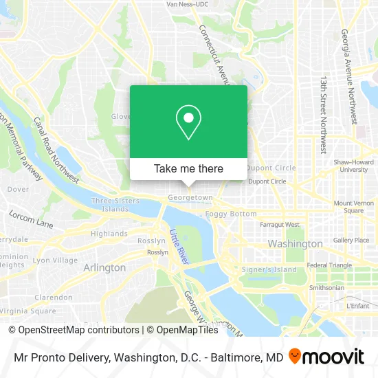 Mr Pronto Delivery map