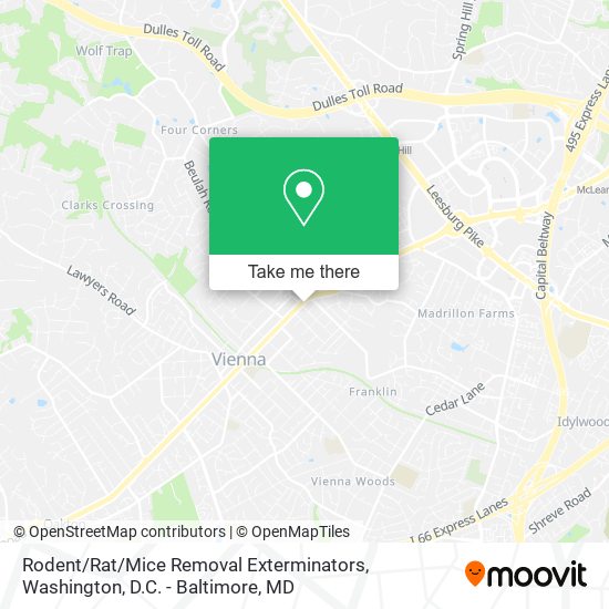 Mapa de Rodent / Rat / Mice Removal Exterminators