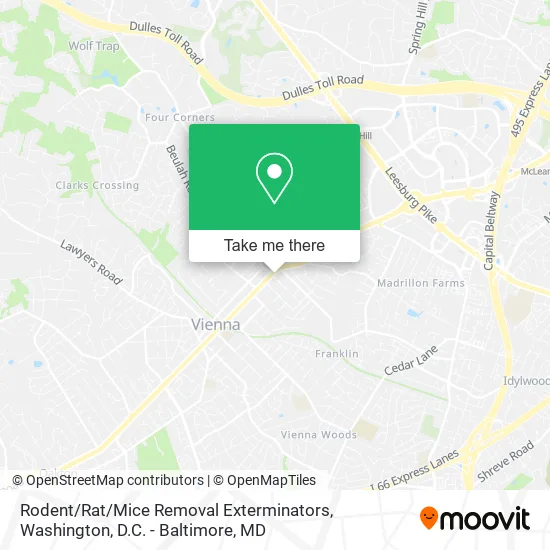 Rodent / Rat / Mice Removal Exterminators map
